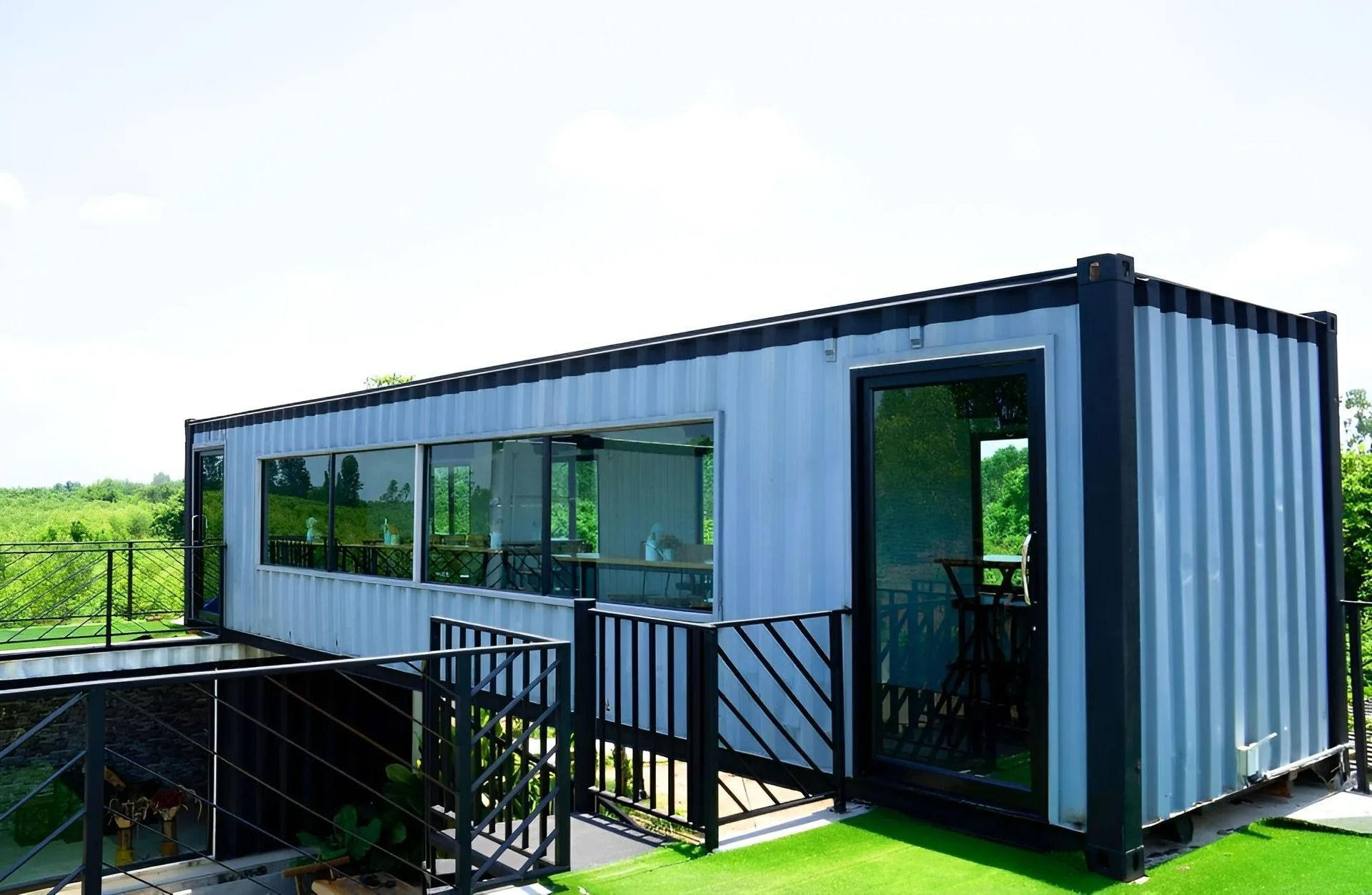 A Light Gray Shipping Container Office — East Coast Containers Shipping Containers and Transport in Chevallum, QLD
