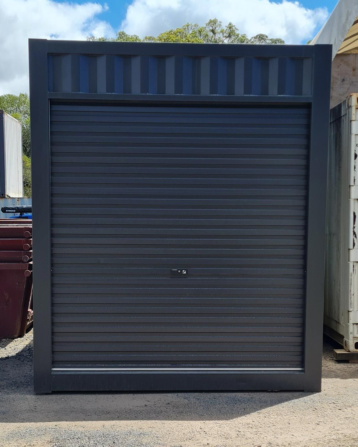 A Matte Black Shipping Container — East Coast Containers Shipping Containers and Transport in Chevallum, QLD