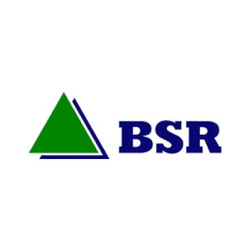 Green triangle logo with blue “BSR” text
