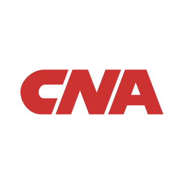 Red CNA logo in bold letters on a white background