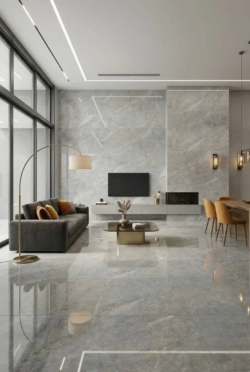 PORCELANICO 56X113 GRAY BELLE PULIDO