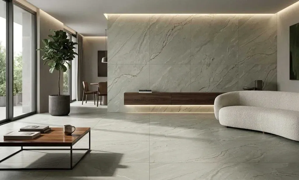 Porcelanato Carving Dorling Gris - Mate con vetas brillantes 60X120