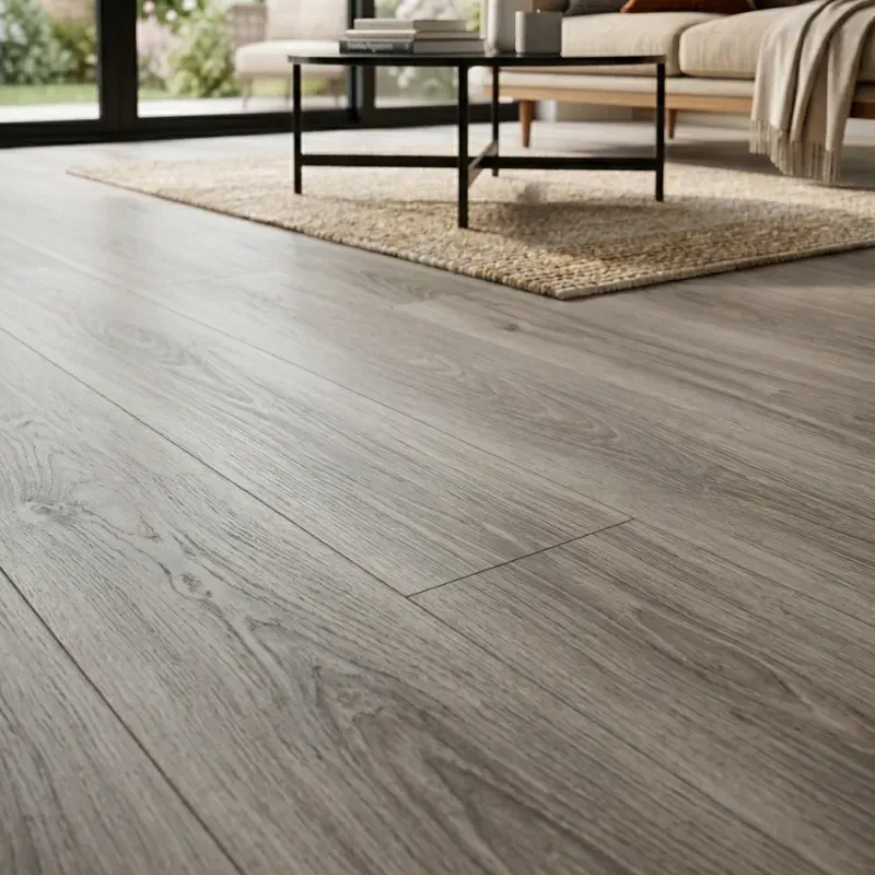 ROSTOCK LAMINADO 1218X198X8 MM ROBLE CLARO BISELADO