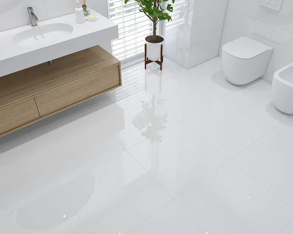 Porcelánico Pulido Blanco 60x60 cm Rectificado