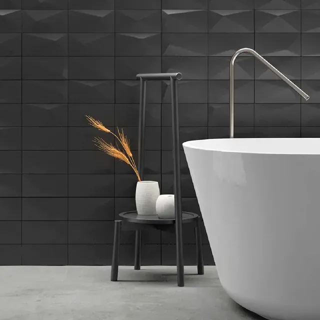GISELI CERAMICA 8.2X26 TECNO BLACK BRILLANTE