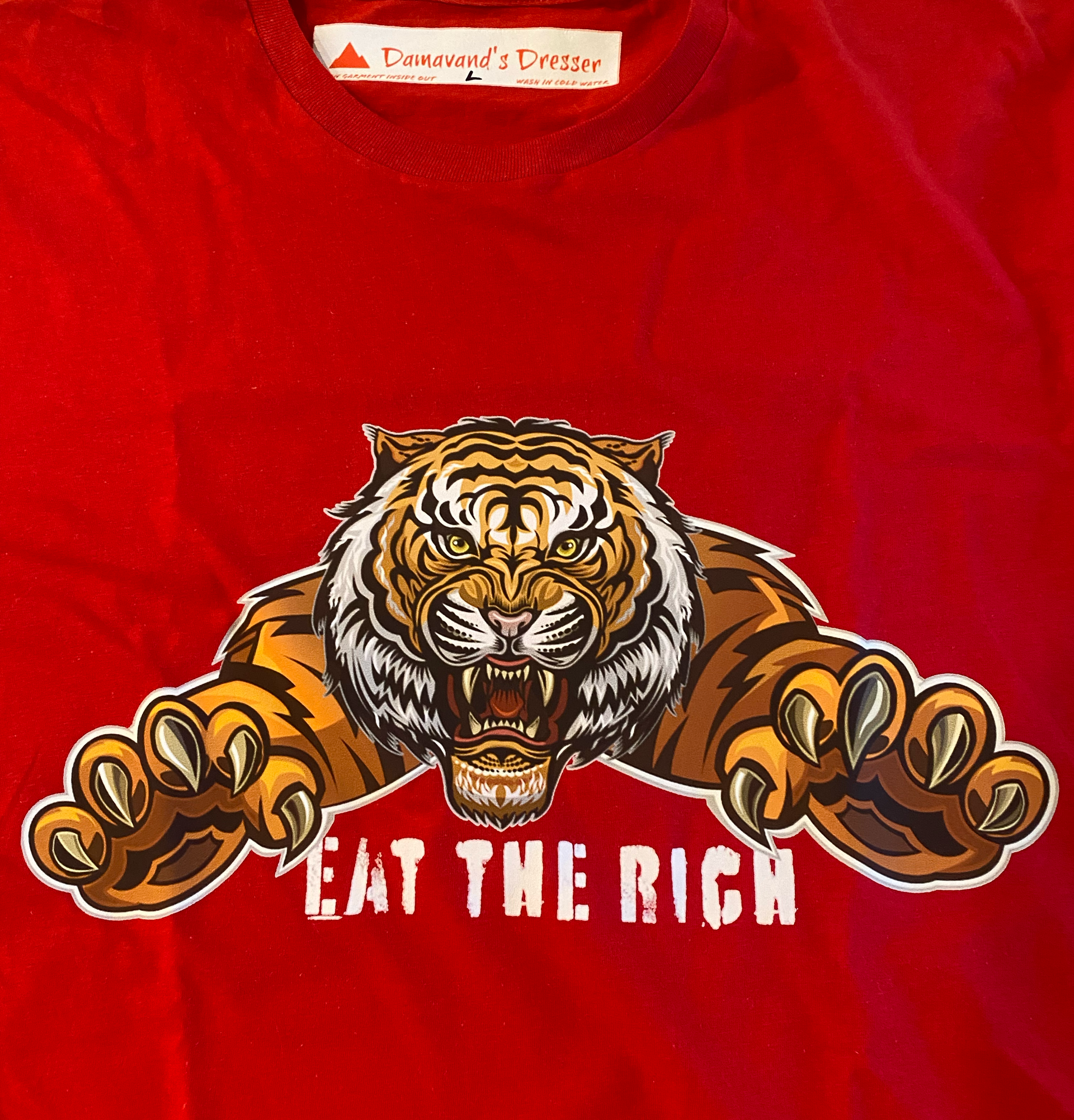 Unisex Eat The Rich Tiger T-Shirt