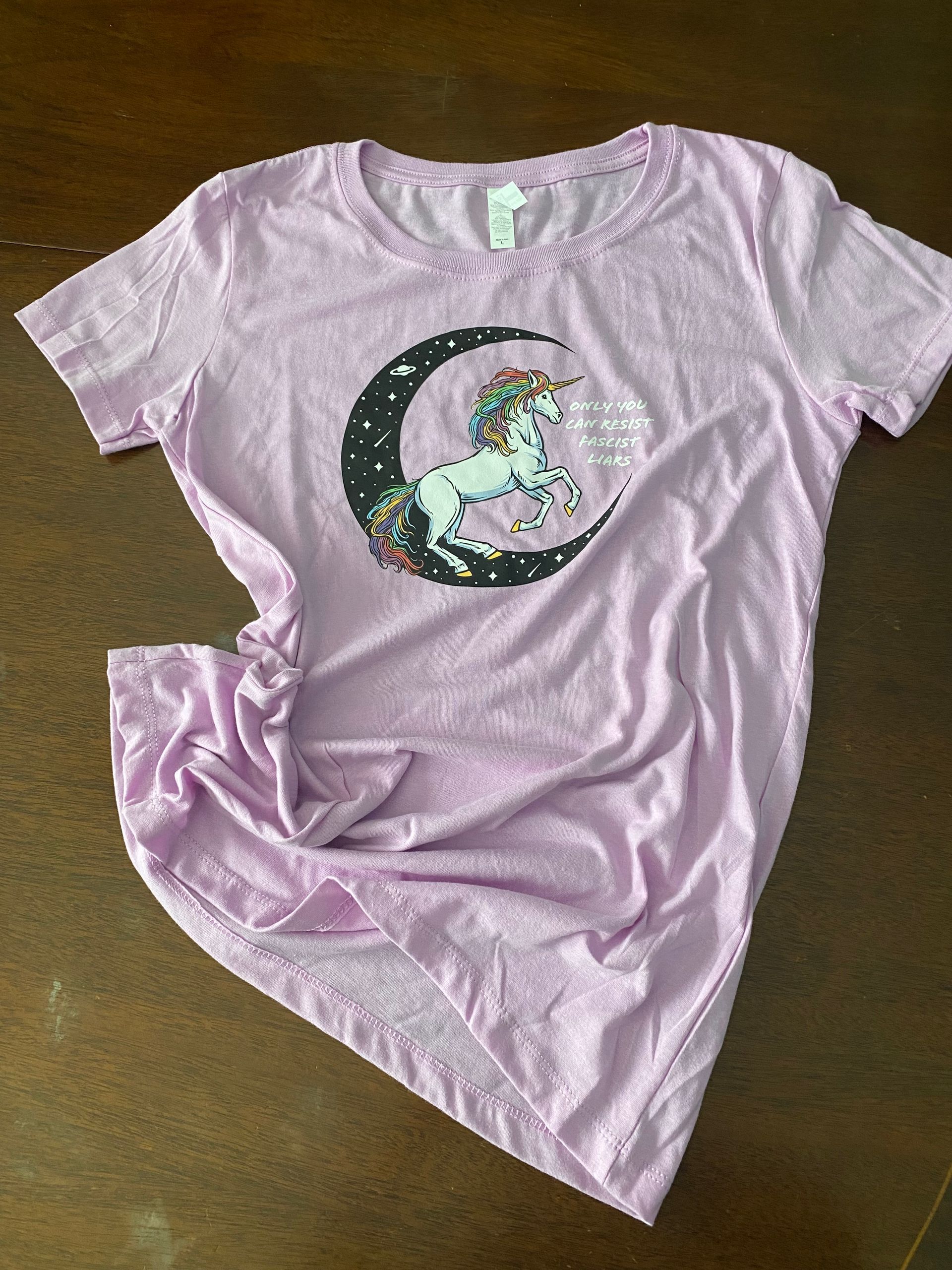 Ladies Fascist Liars Unicorn Shirt