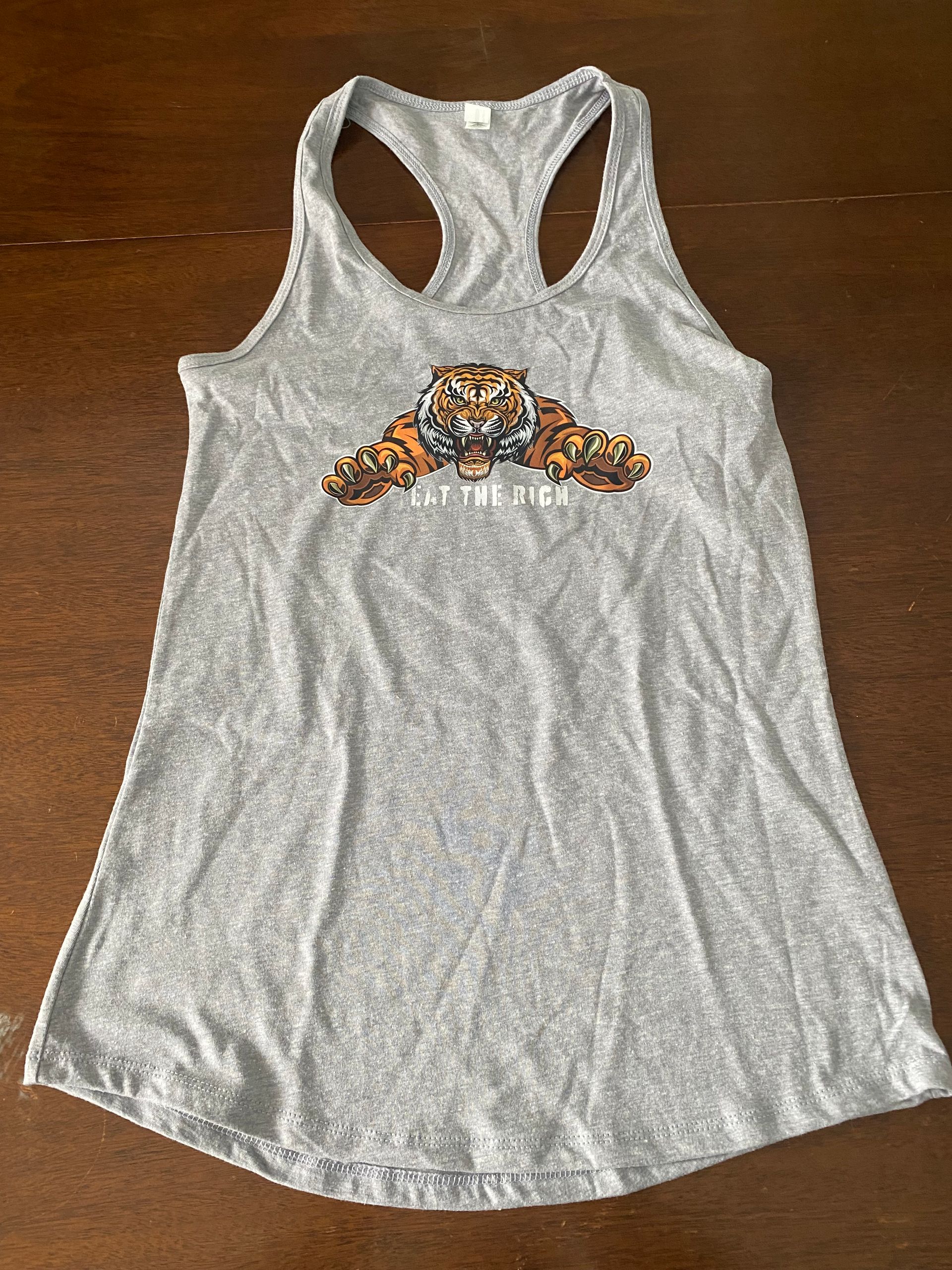 Ladies Eat The Rich Tiger Tank Top