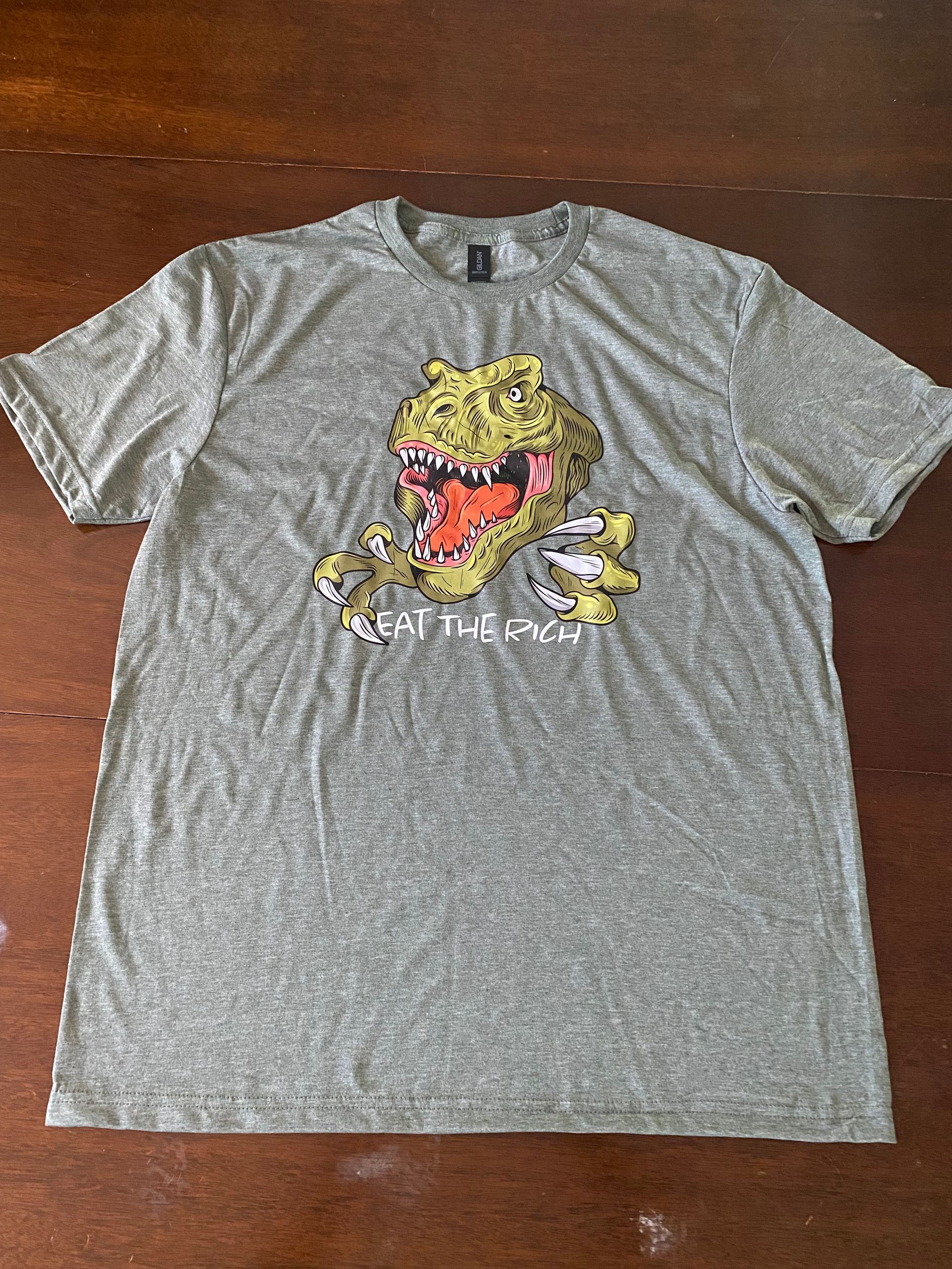 Men's Eat The Rich T-Rex T-Shirt