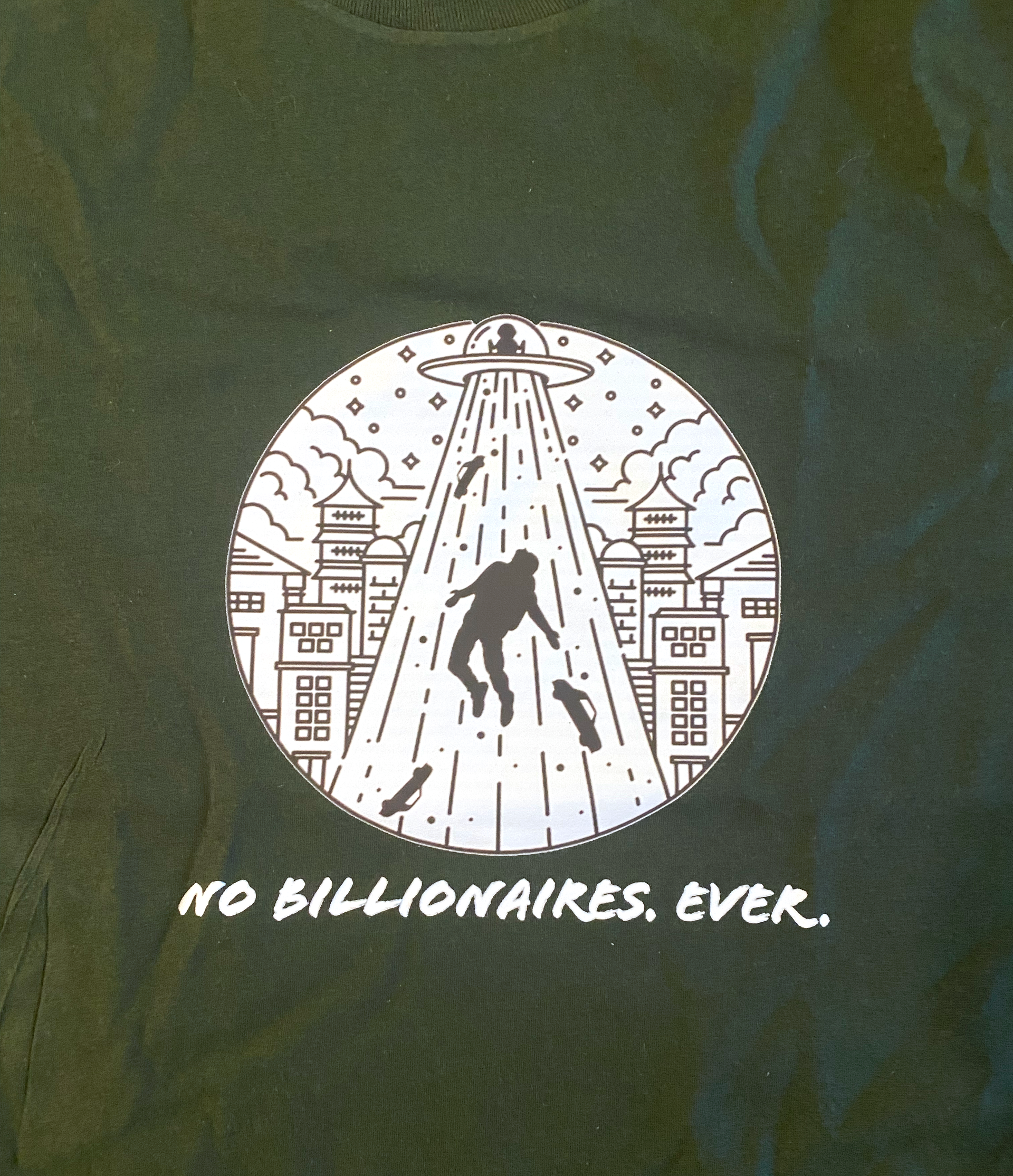 Unisex No Billionaires Alien Attack T-shirt