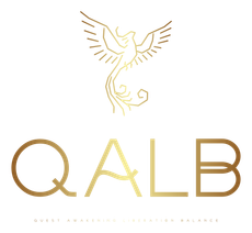 QALB logo with gold phoenix symbol representing Kundalini activation and wellness in Toronto