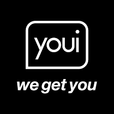 A white logo on a black background that says `` we get you ''.