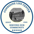 Considine Life Center logo with building photo, “Serving Our Community,” and “Since 1963” text in blue circle