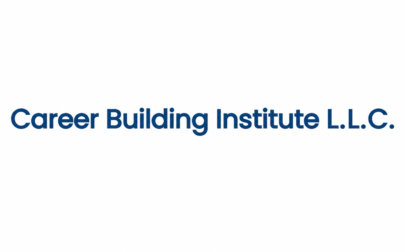 Career Building Institute L.L.C. logo in blue text on a white background.
