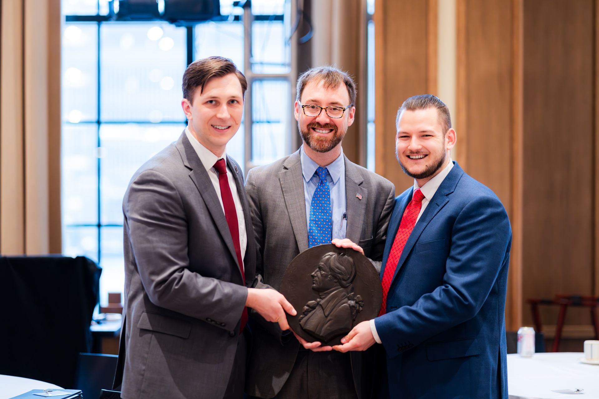 Award presentation moment &ndash; corporate gala