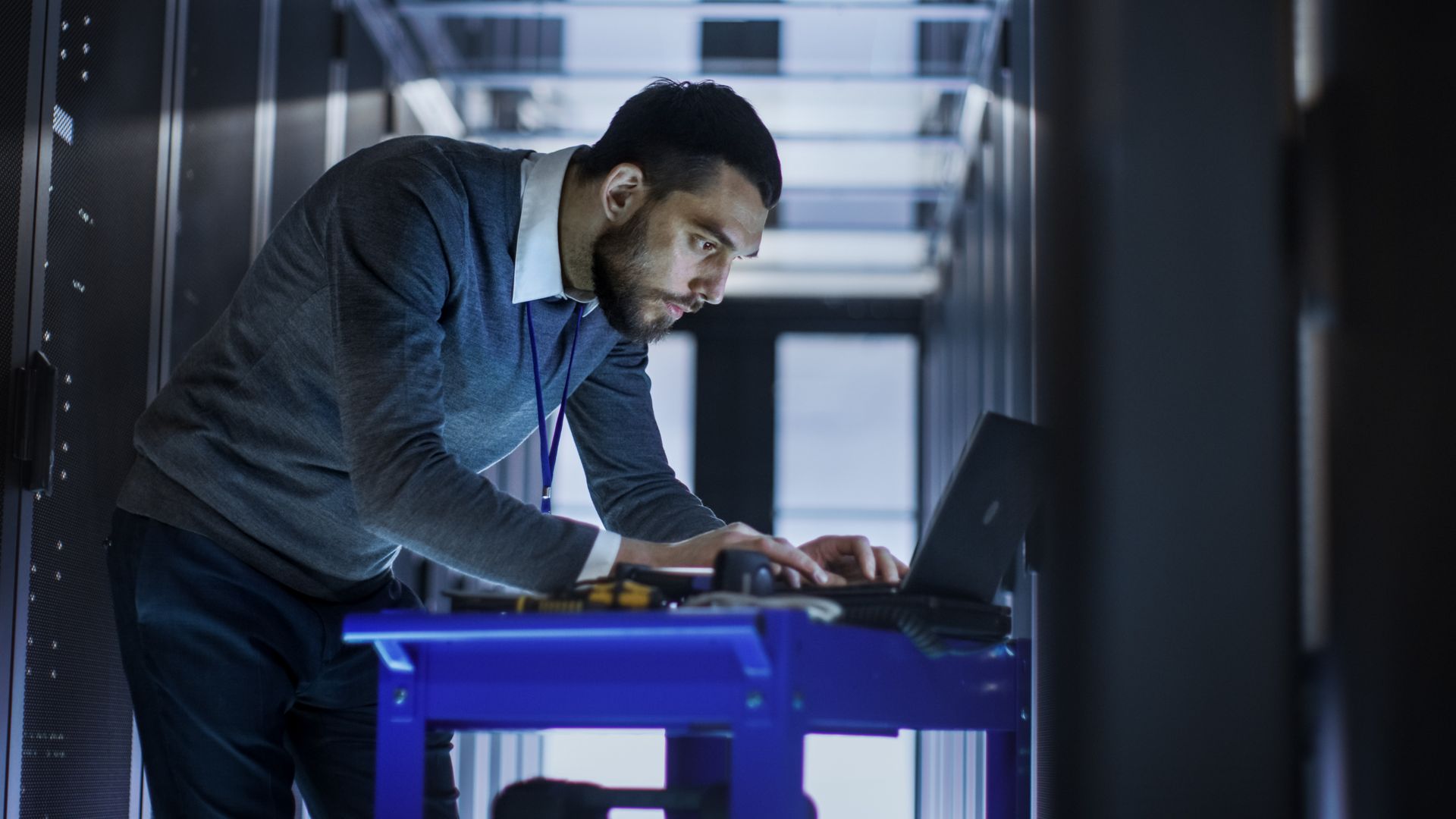 man access his servers within his datacenter