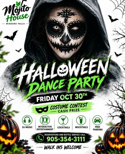 Halloween Costume Contest, Halloween Party Niagara Falls, Mojito House