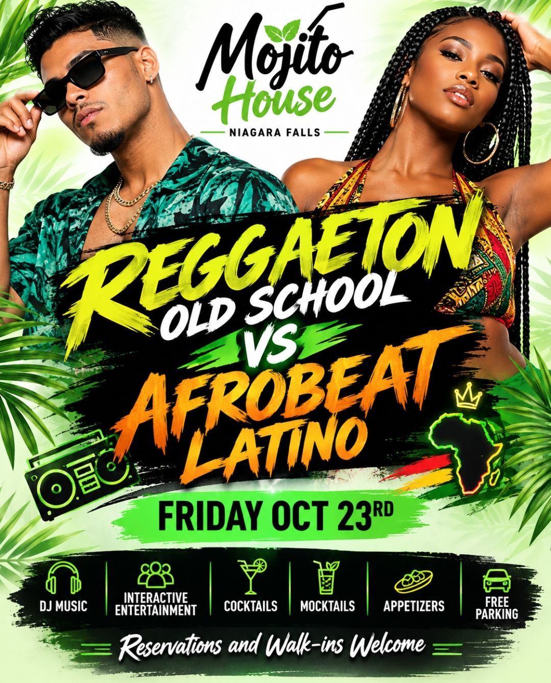 Reggaeton Old School Party, Niagara Falls, Mojito House