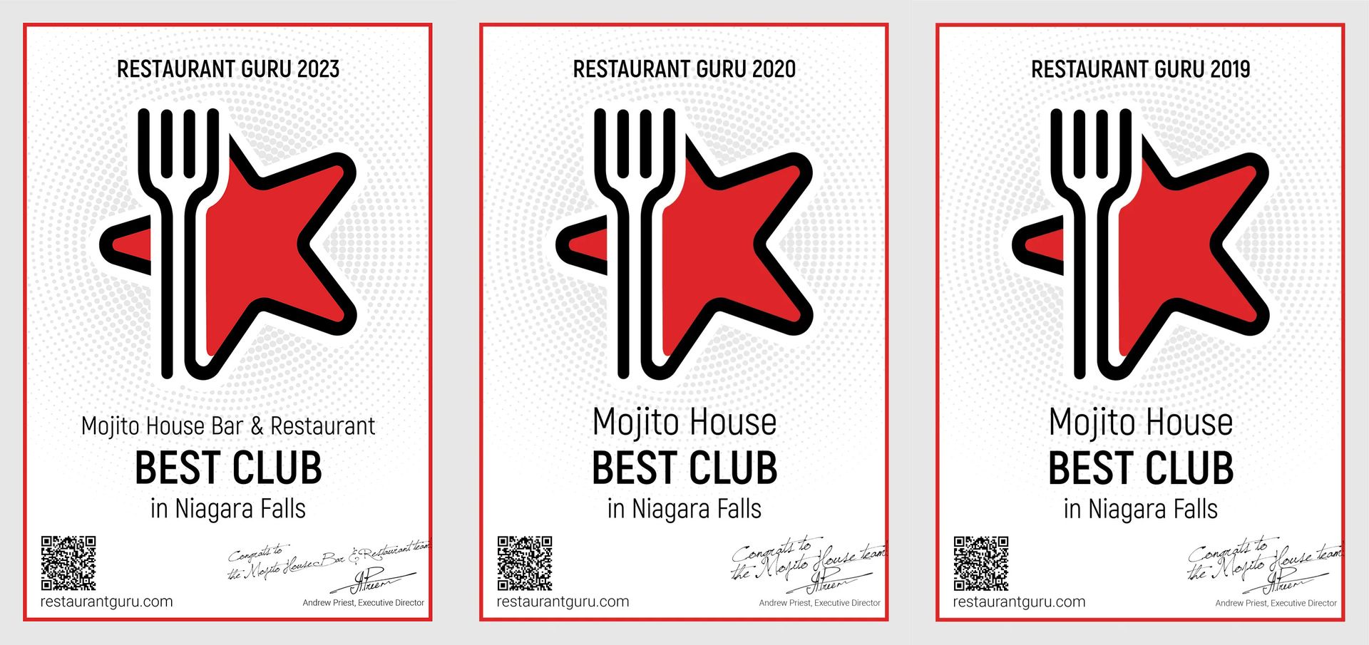 Best Club certificate Niagara Falls Latin Bar Niagara Falls, Latin Club Niagara Falls, Latin Music Niagara Falls