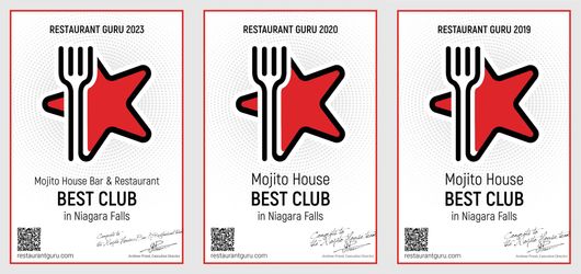 Best Club certificate Niagara Falls Latin Bar Niagara Falls, Latin Club Niagara Falls, Latin Music Niagara Falls