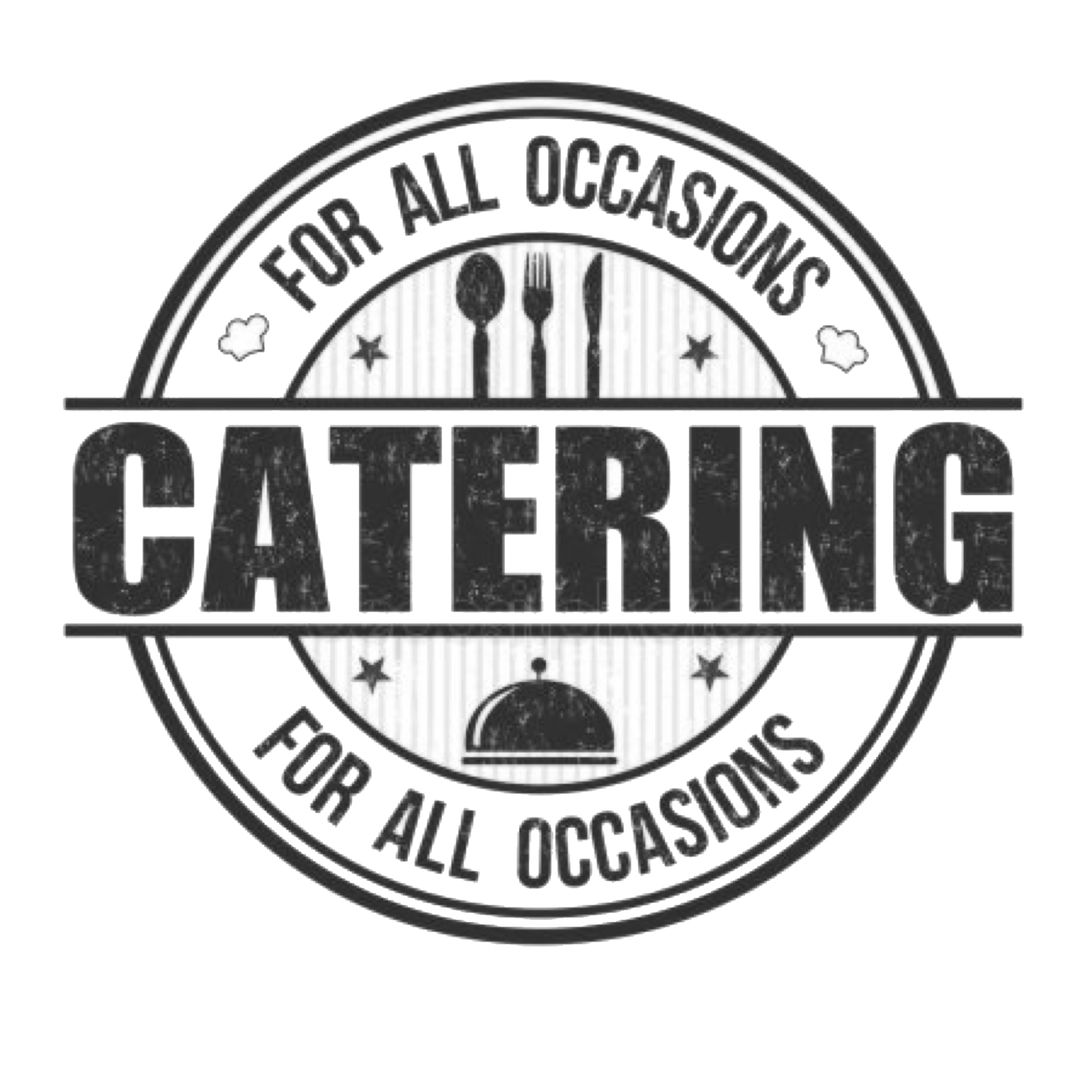 Catering logo: circular emblem with text 