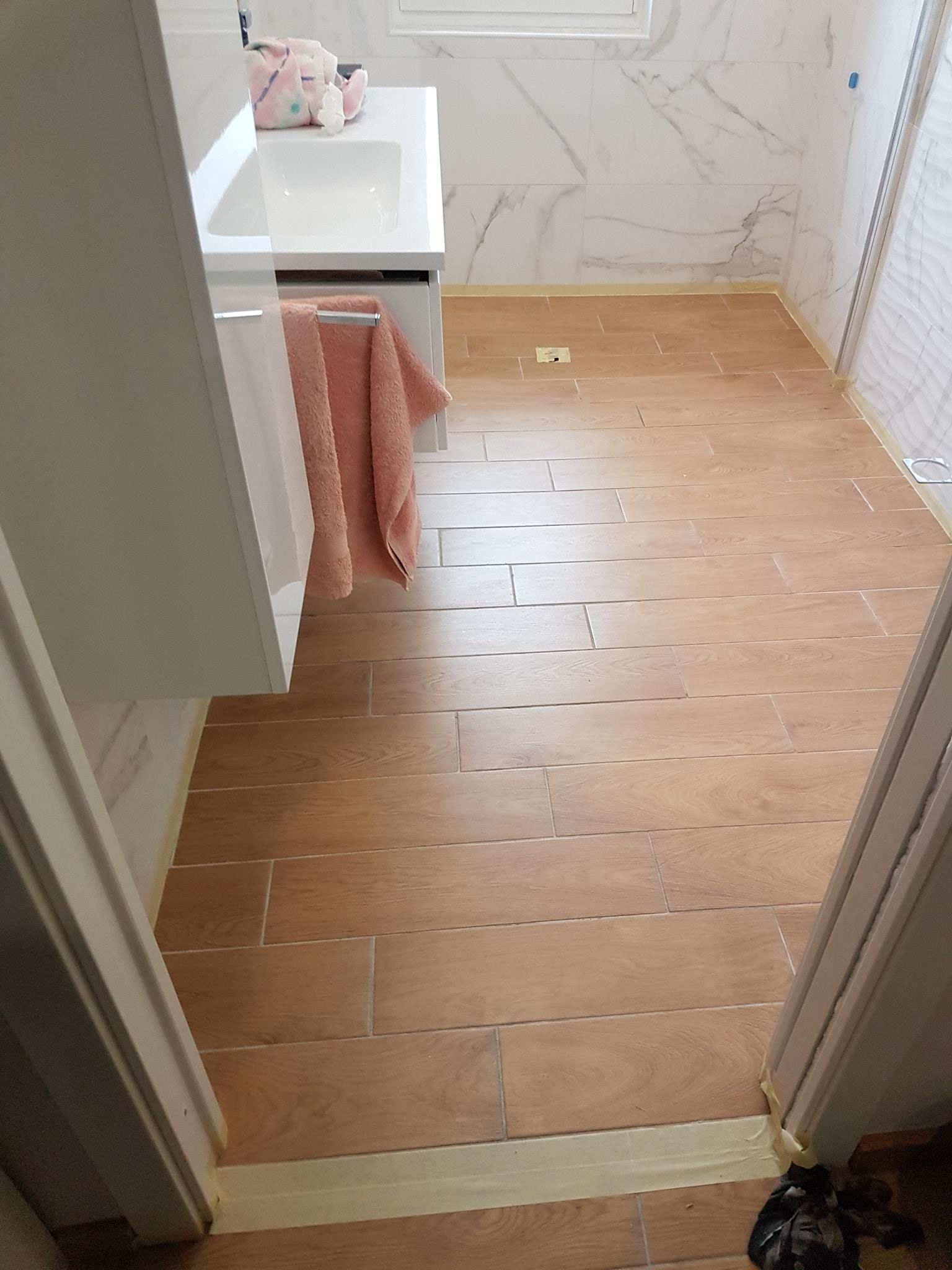 bagno prima della resina