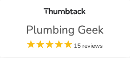 Thumbtack plumbing geek has 15 reviews on their website