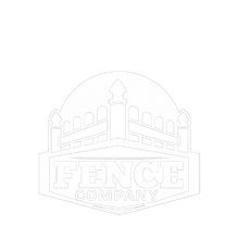 Logo for A. Belmonte & Son Fence Company White logo featuring