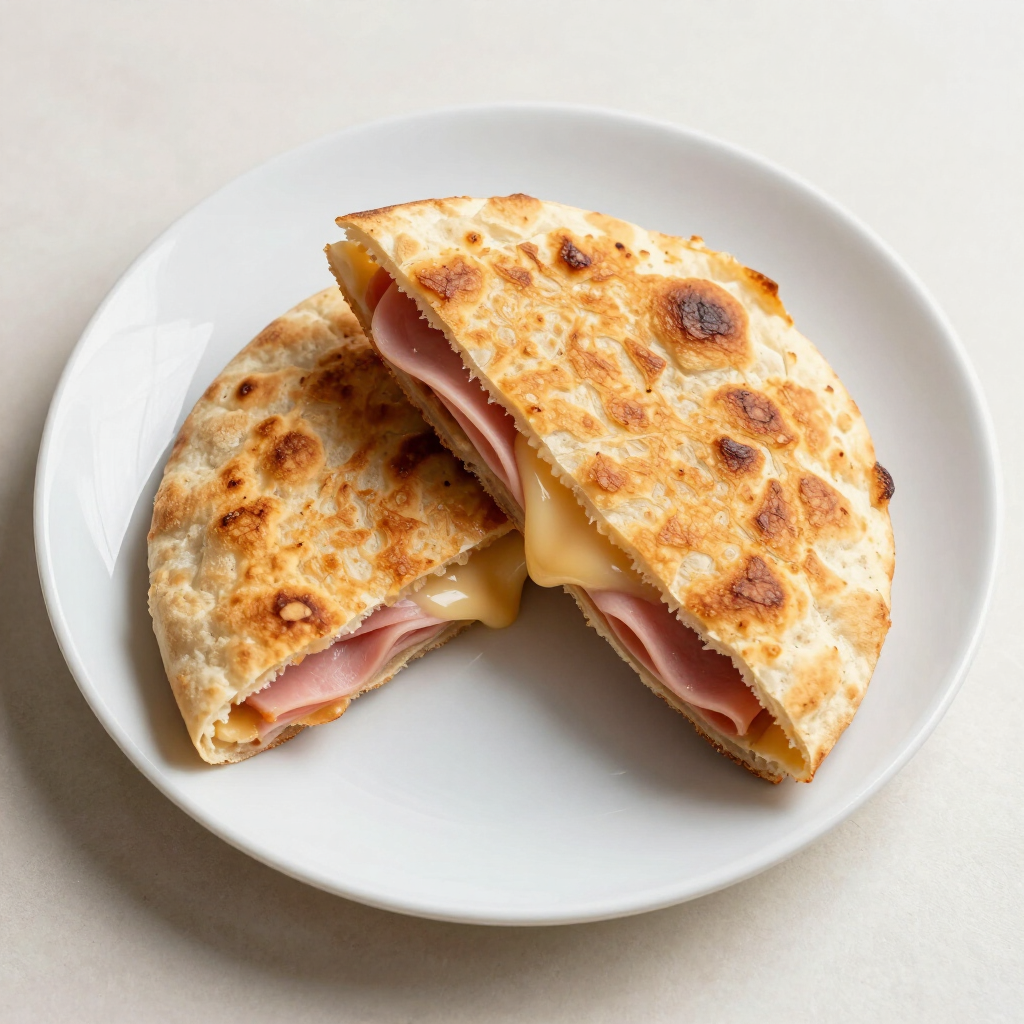 Mbejú relleno de jamón y queso