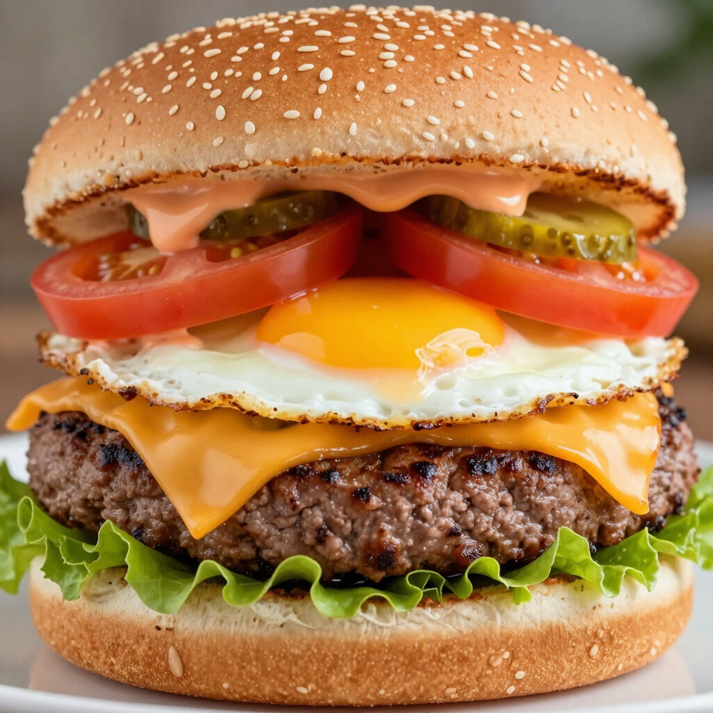 Hamburguesa clásica gourmet