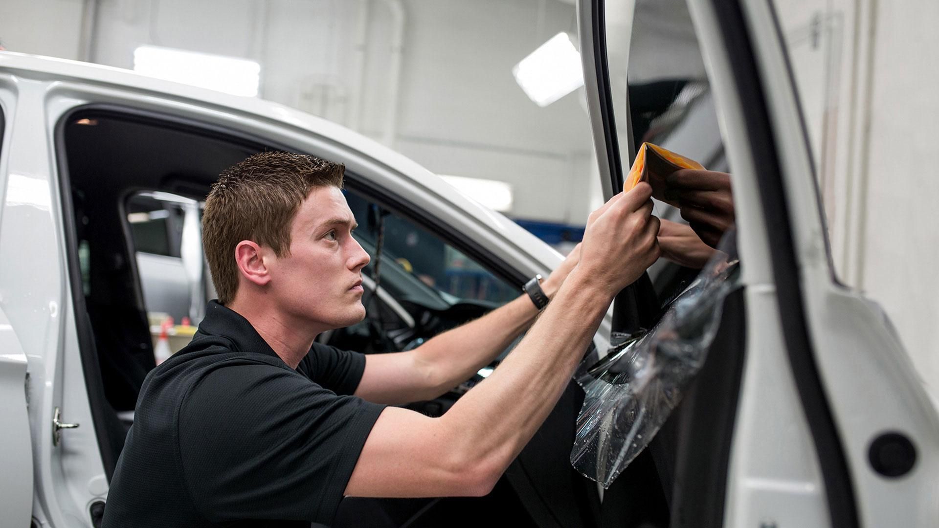Ceramic window tint installation