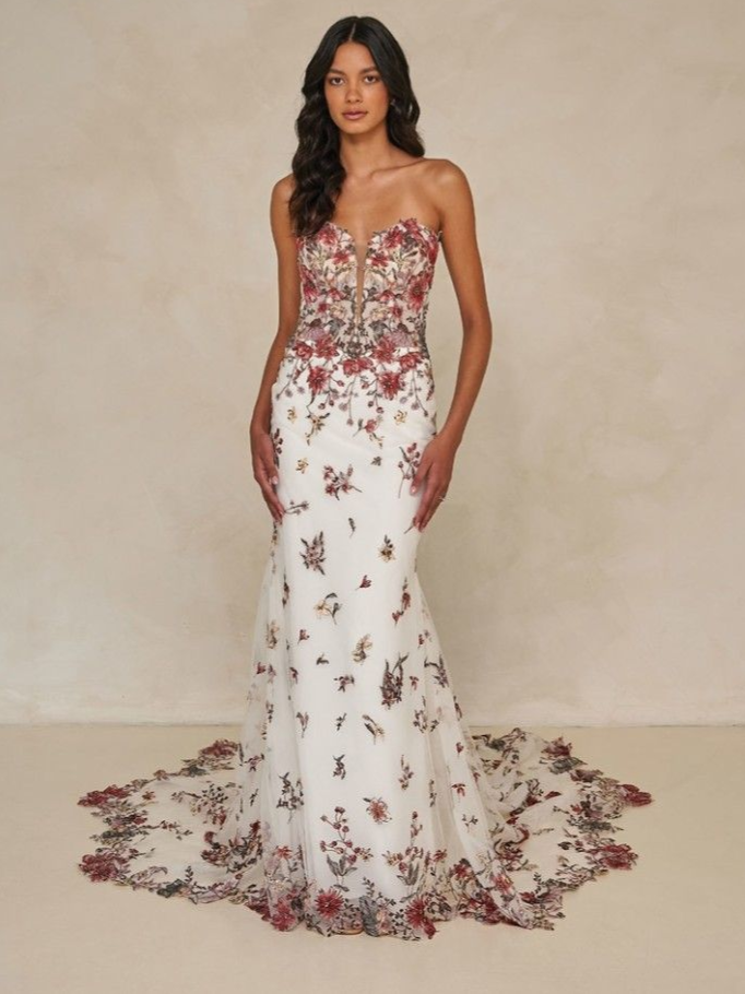 open lace back dress CK1015 – ELLIOTT CHAMBERS main image 0