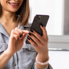 woman using a smart phone