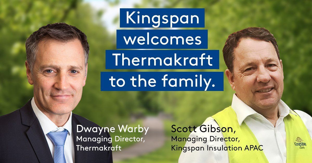 Thermakraft is delighted to join forces with Kingspan