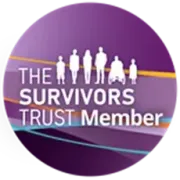 The logo for the survivors trust member shows a group of people standing next to each other.