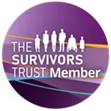The logo for the survivors trust member shows a group of people standing next to each other.