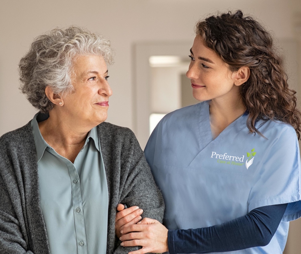 patient with caregiver