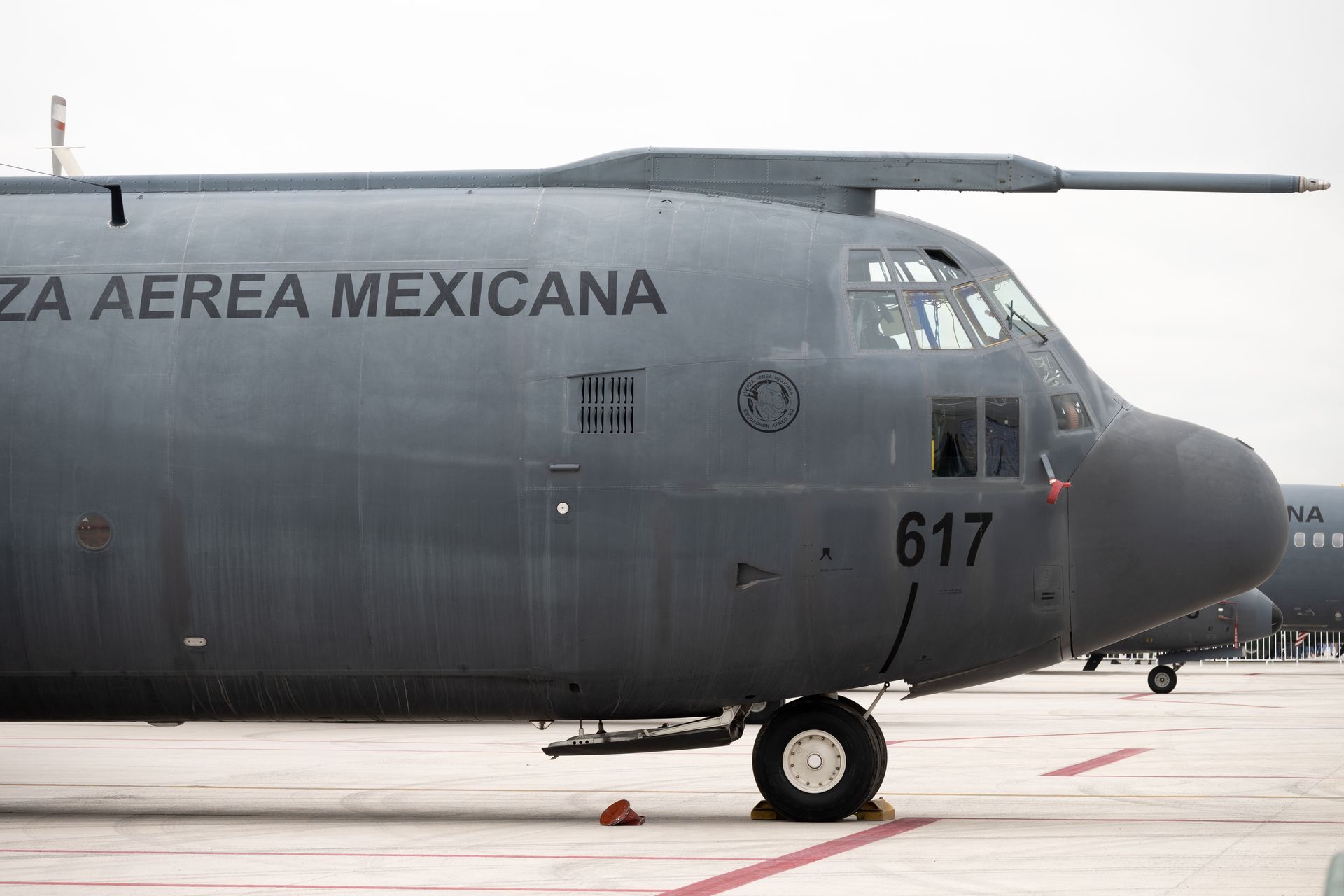 FAM-3617, uno de los dos C-130K que aún permanecían activos en la flota.