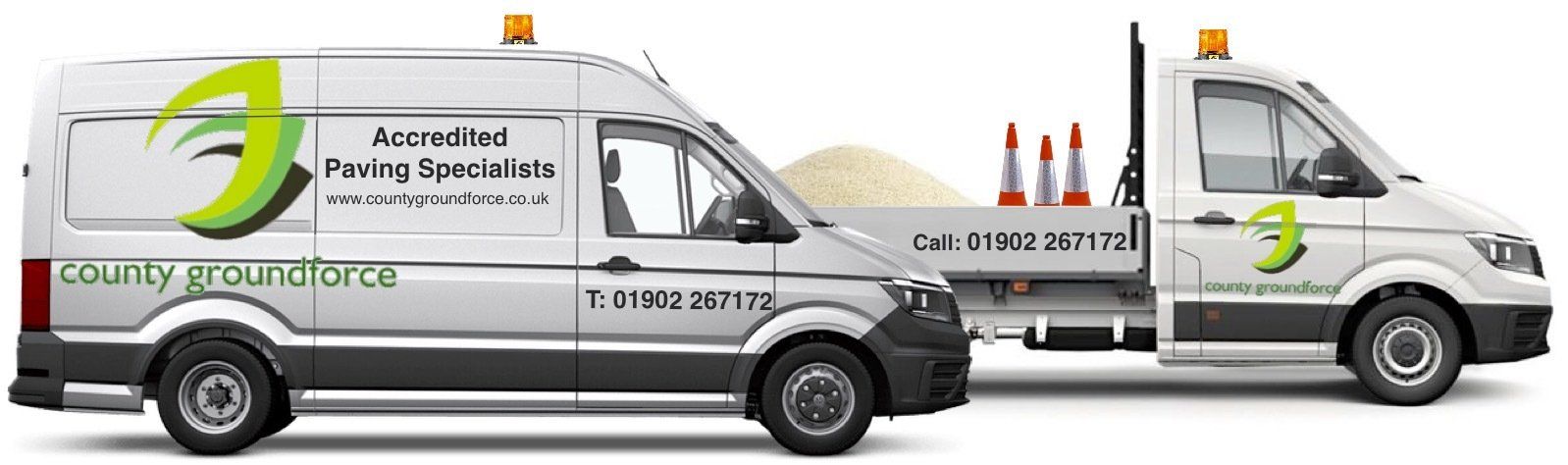 Sutton Coldfield Road Surfacing, Driveway and Patio Specialists County Groundforce work throughout the Midlands of England
