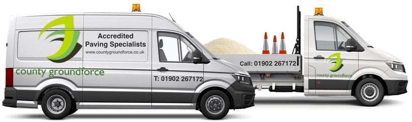 Wolverhampton Road Surfacing, Driveway and Patio Specialists County Groundforce work throughout the Midlands of England