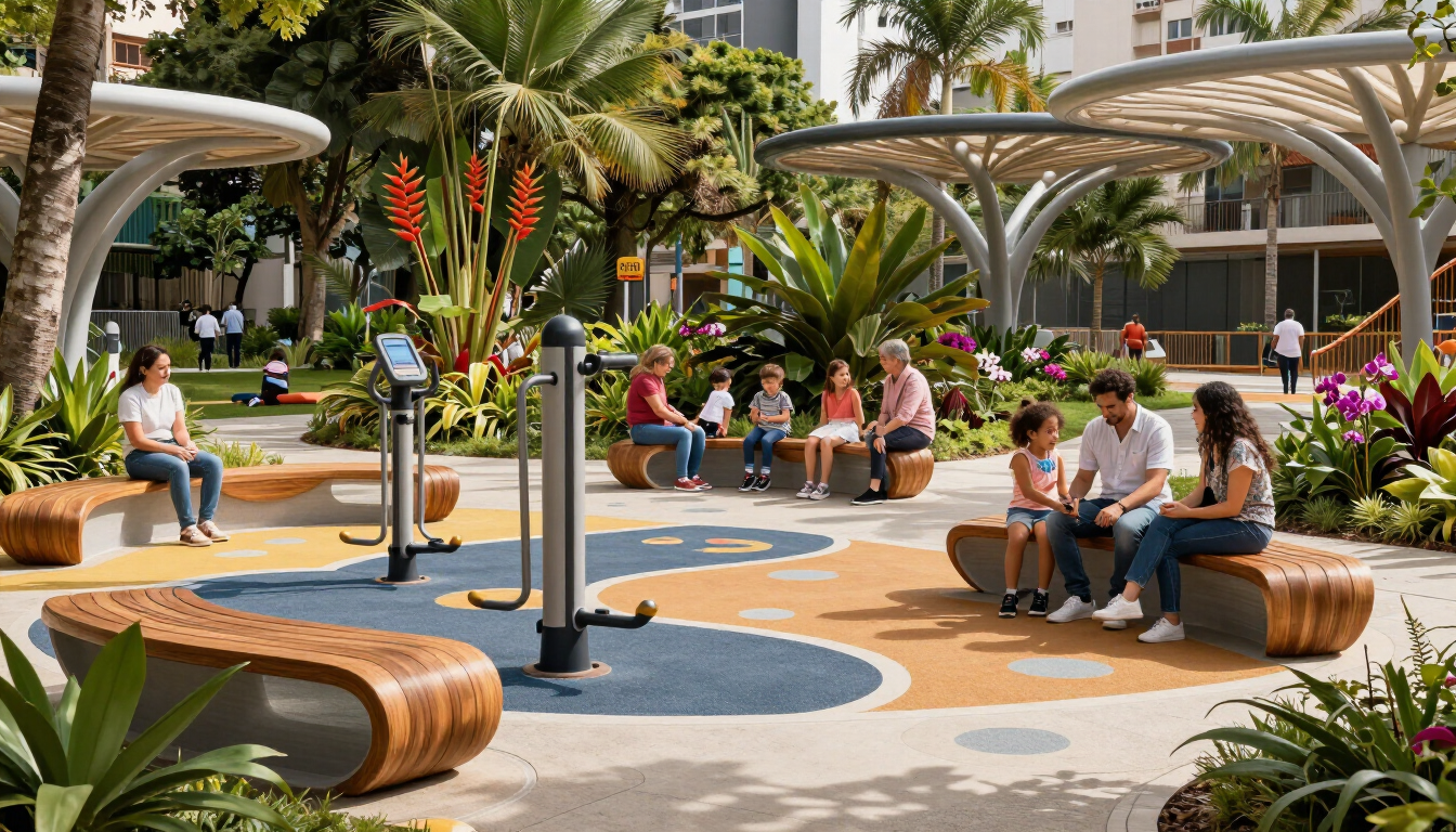 Tendencias en diseño de espacios recreativos urbanos en Colombia 2026
