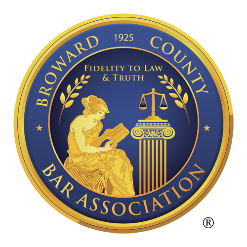 The logo for the Broward County Bar Association.
