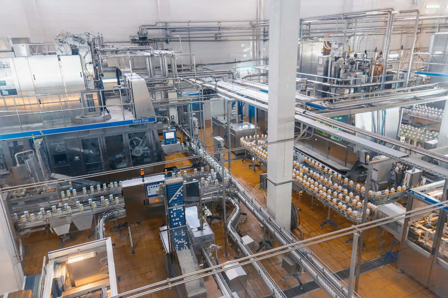 An Aerial View of a Factory Filled With Lots of Machinery  — Todd Hayes Refrigeration & Air Conditioning Pty Ltd in Kyogle, NSW