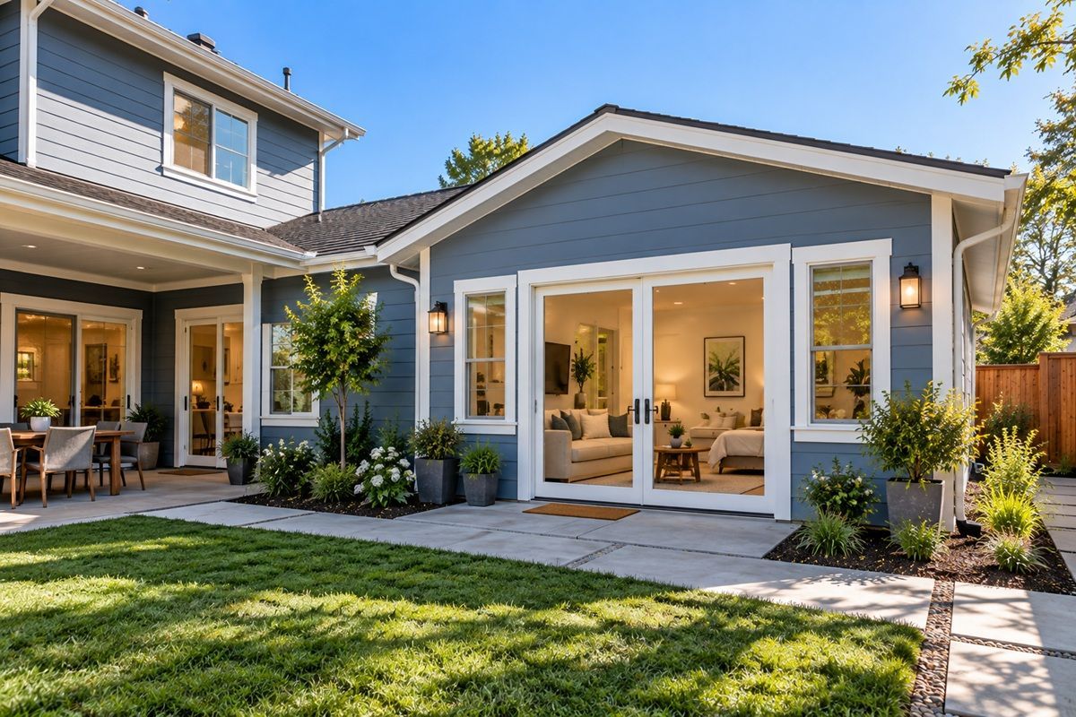 Completed attached ADU in Stockton CA