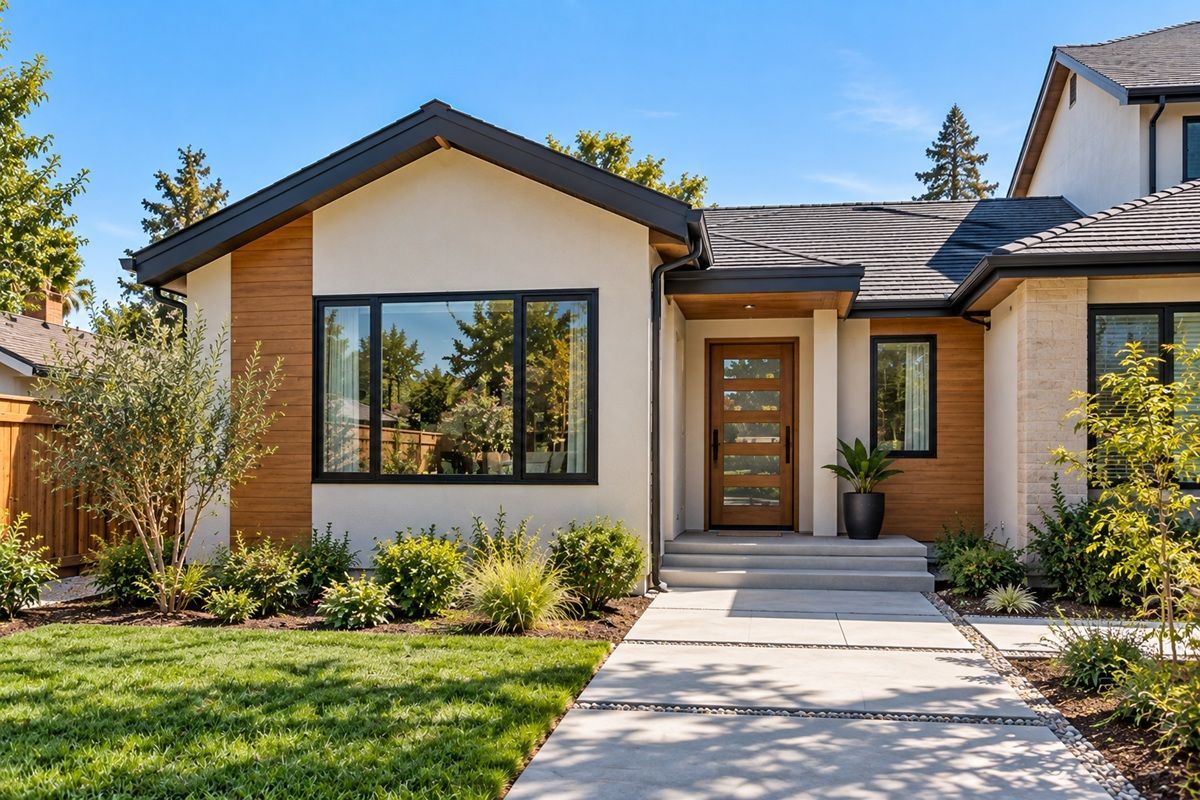 Attached ADU construction in Stockton California