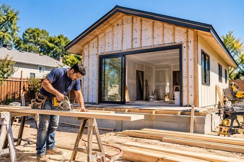 Stockton CA builder working on detached ADU