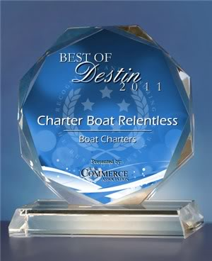 Fishing Destin, FL | Destin Harbor | Charter Boat Relentless | www.charterboatrelentless.com | A Luxury Charter Boat at Everyday Rates | 65' x 20' | A Best of Destin Award for Charter Boat Relentless Boat Charters