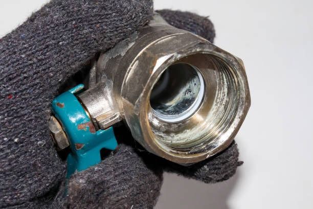 Close-up View of a Gas Pipe Valve, Showcasing Precision Craftsmanship And Quality Workmanship — Town & Country Plumbing Victoria in Greendale, VIC