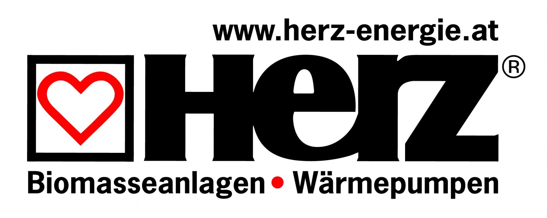 Ein Logo für eine Firma namens Herz mit einem Herz darauf