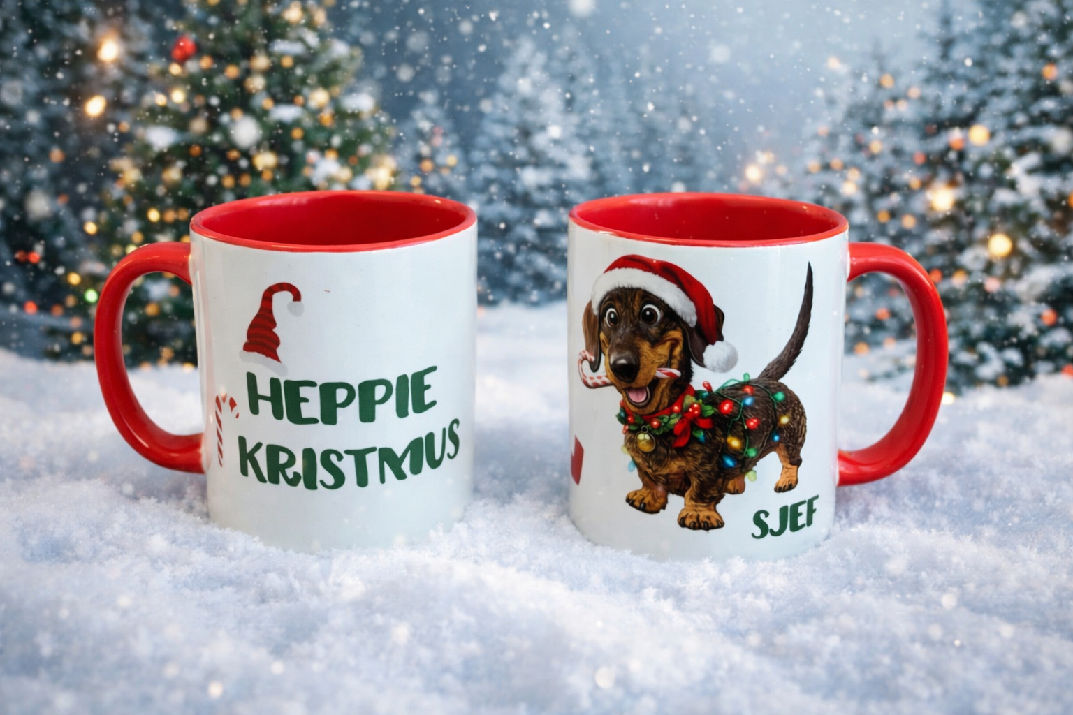 ? Rode kerstmok van Sjef – Heppie Kristmus